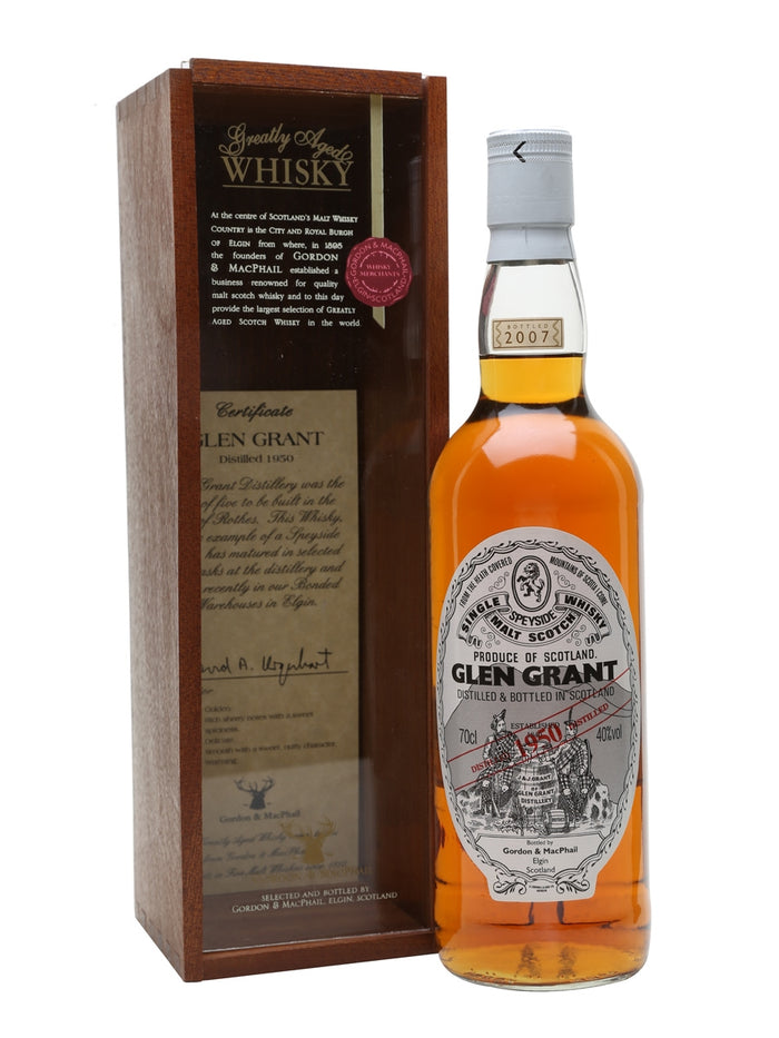Glen Grant 1950 57 Year Old Gordon & Macphail Speyside Single Malt Scotch Whisky | 700ML