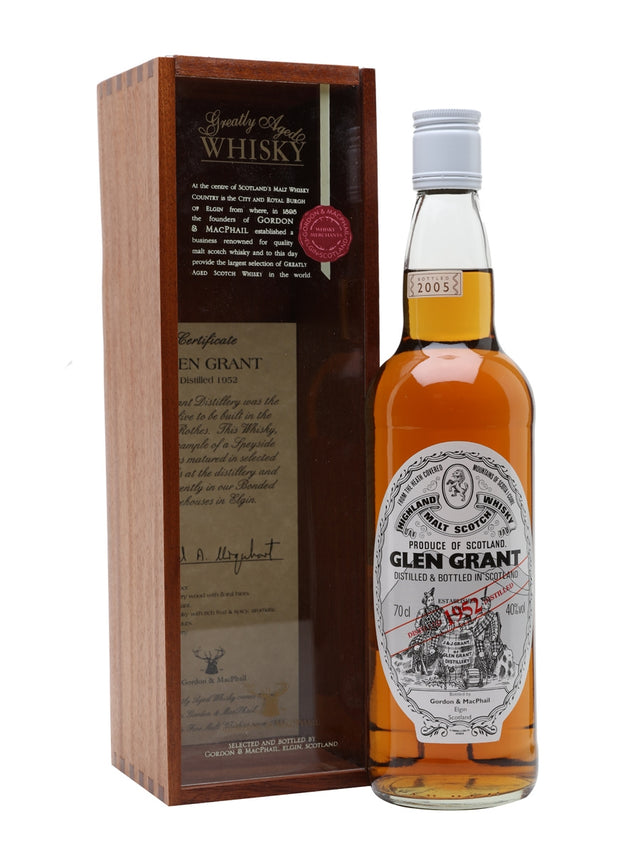 Glen Grant 1952 52 Year Old Gordon & Macphail Speyside Single Malt Scotch Whisky | 700ML at CaskCartel.com