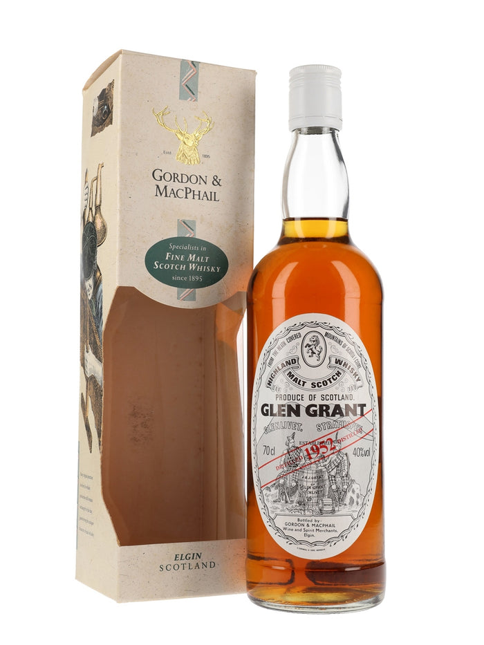 Glen Grant 1952 Bot.1990s Gordon & MacPhail Speyside Single Malt Scotch Whisky | 700ML