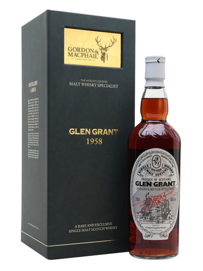 Glen Grant 1958 54 Year Old Gordon & Macphail Speyside Single Malt Scotch Whisky | 700ML