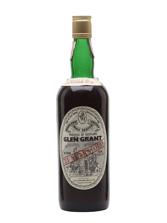 Glen Grant 1958 21 Year Old Sherry Cask Stuart McNair Speyside Single Malt Scotch Whisky