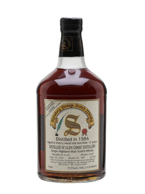 Glen Grant 1984 12 Year Old Sherry Cask Signatory Speyside Single Malt Scotch Whisky | 700ML at CaskCartel.com