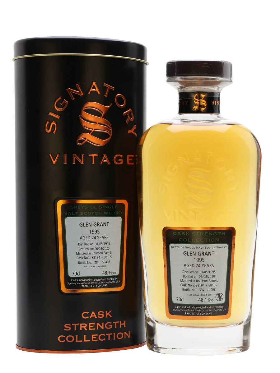 Glen Grant 1995 24 Year Old Signatory Speyside Single Malt Scotch Whisky | 700ML at CaskCartel.com