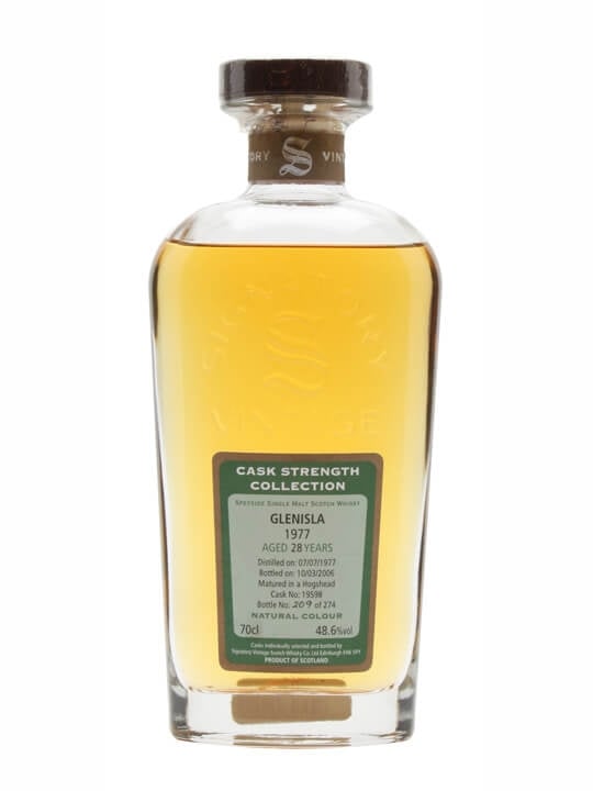 Glenisla 28 Year Old (D.1977, B.2006) Signatory Vintage Scotch Whisky | 700ML at CaskCartel.com