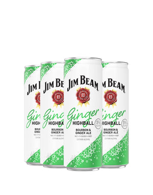Jim Beam Ginger Highball Bourbon & Ginger Ale Ready-to-Drink | 4*355ML at CaskCartel.com