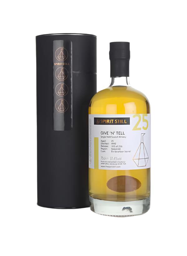 Give 'n' Tell 25 Year Old 1992 - Spirit Still Scotch Whisky | 700ML at CaskCartel.com