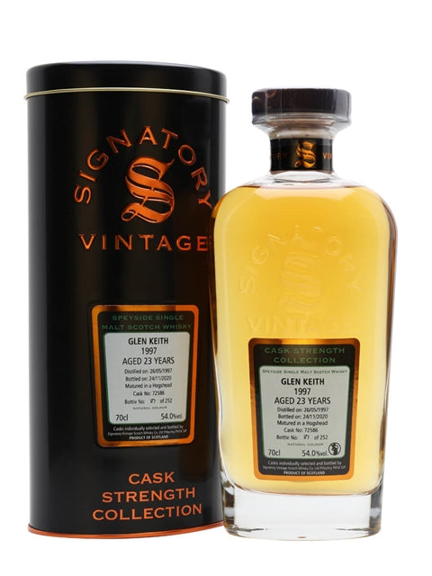 Glen Keith 23 Year Old (D.1997 B.2020) Signatory Vintage Scotch Whisky | 700ML