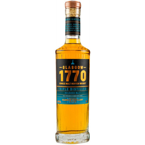 Glasgow 1770 Triple Distilled Release No. 1 Single Malt Scotch Whisky | 500ML