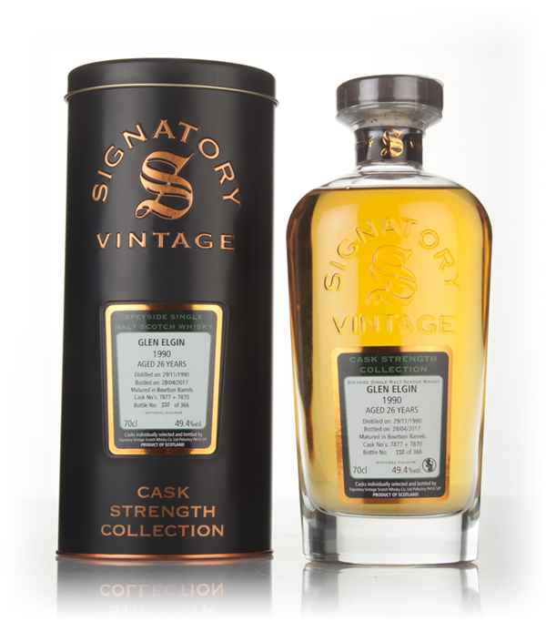 Glen Elgin 26 Year Old 1990 (asks 7877 & 7870) - Cask Strength Collection (Signatory) Scotch Whisky | 700ML
