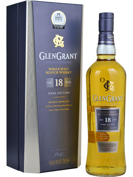 Glen Grant 18 Year Old Rare Edition Scotch Whisky