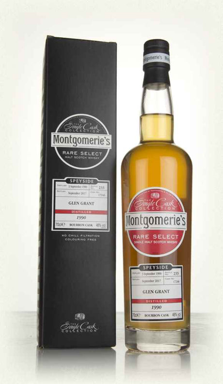 Glen Grant 1990 (cask 17246) (bottled 2017) - Rare Select (Montgomerie's) Scotch Whisky | 700ML at CaskCartel.com