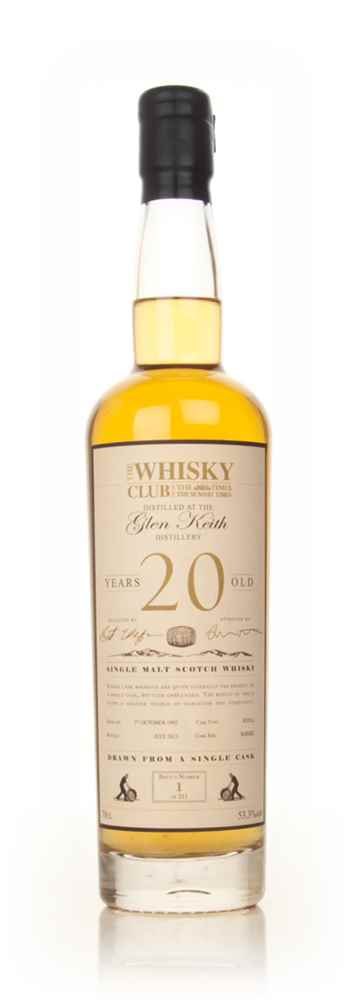 Glen Keith 20 Year Old 1992 (The Whisky Club) Scotch Whisky | 700ML at CaskCartel.com