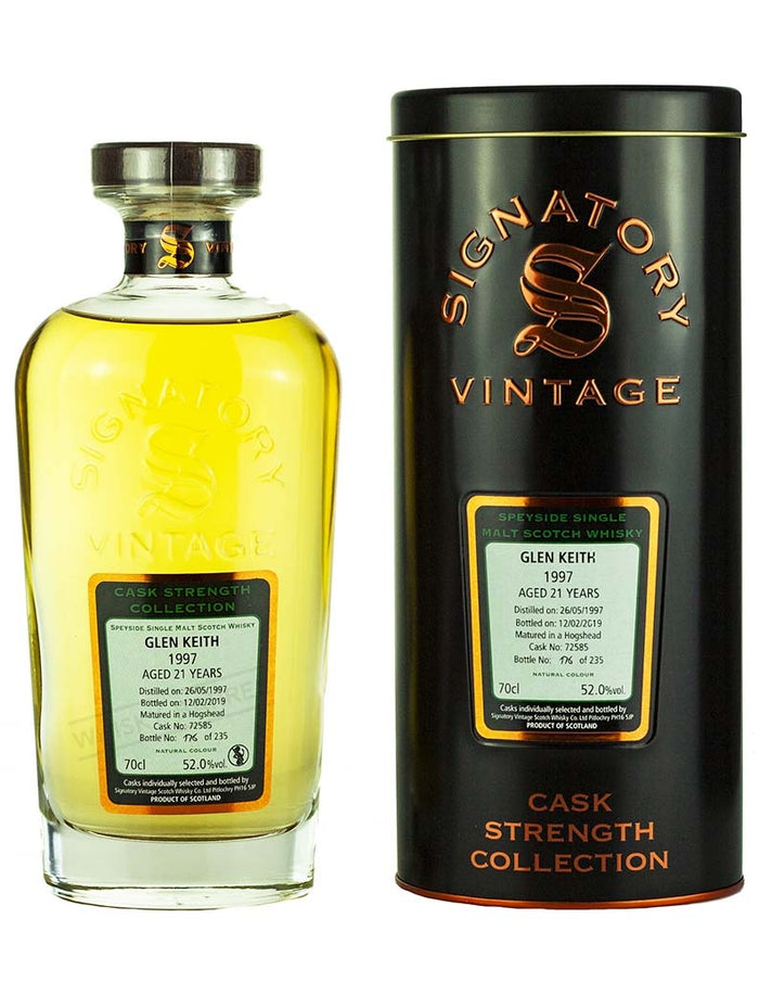 Glen Keith 21 Year Old 1997 (Cask 72585) - Cask Strength Collection (Signatory) Scotch Whisky