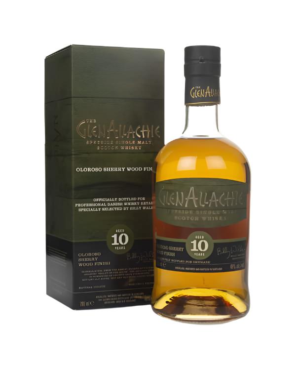 GlenAllachie 10 Year Old Oloroso Sherry Wood Finish Scotch Whisky | 700ML at CaskCartel.com