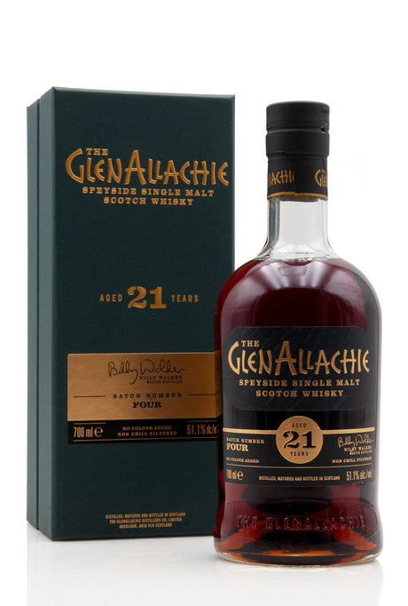 GlenAllachie Cask Strength Batch #4 21 Year Old Whisky | 700ML at CaskCartel.com