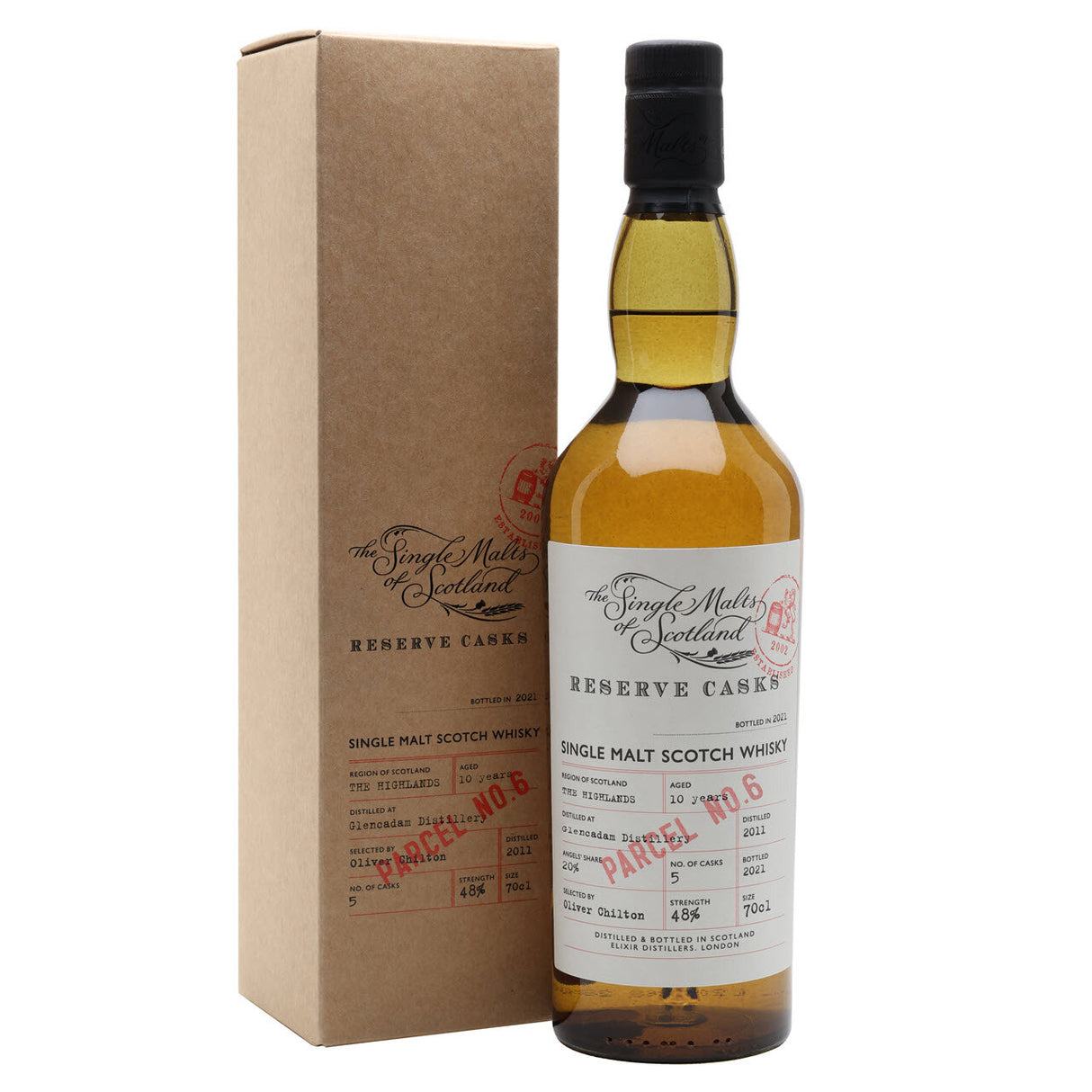 Glencadam 10 Year Old The Single Malts of Scotland Reserve Cask Parcel No. 6 Scotch Whisky | 700ML at CaskCartel.com