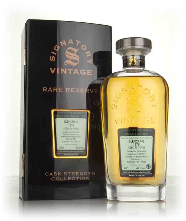 Glencraig 40 Year Old 1976 (cask 4253) - Cask Strength Collection Rare Reserve (Signatory) Scotch Whisky | 700ML