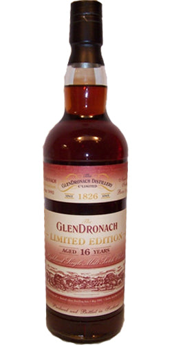 Glendronach 1992 Limited Edition 16 Year Old Single Malt Scotch Whisky