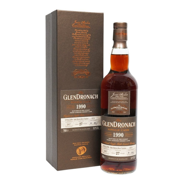 GlenDronach 1990 27 Year Old Batch 16 Cask #1014 Single Malt Scotch Whisky