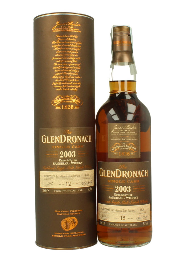 Glendronach 2003-2015 12 Year Old Single Cask Single Malt Scotch Whisky | 700ML at CaskCartel.com