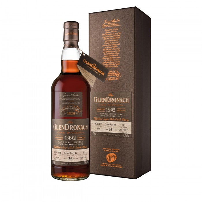 Glendronach 1992 26 Year Old Batch 17 Single Cask #847 Single Malt Scotch Whisky | 700ML