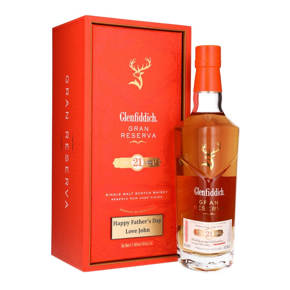 Glenfiddich Gran Reserva With Personalised Engraved Plaque 21 Year Old Whisky | 700ML at CaskCartel.com