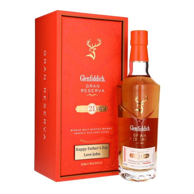 Glenfiddich Gran Reserva With Personalised Engraved Plaque 21 Year Old Whisky | 700ML at CaskCartel.com