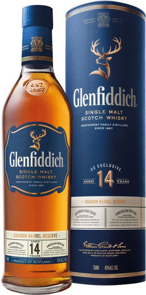 Glenfiddich Bourbon Barrel Reserve 14 Year Old Single Malt Scotch Whisky - CaskCartel.com