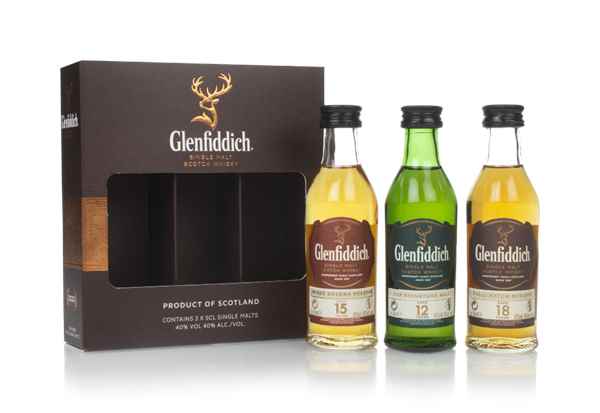 Glenfiddich ウイスキー 3本セット BUY] Glenfiddich Triple Pack (3 x 50ml) Scotch Whisky | 150ML at