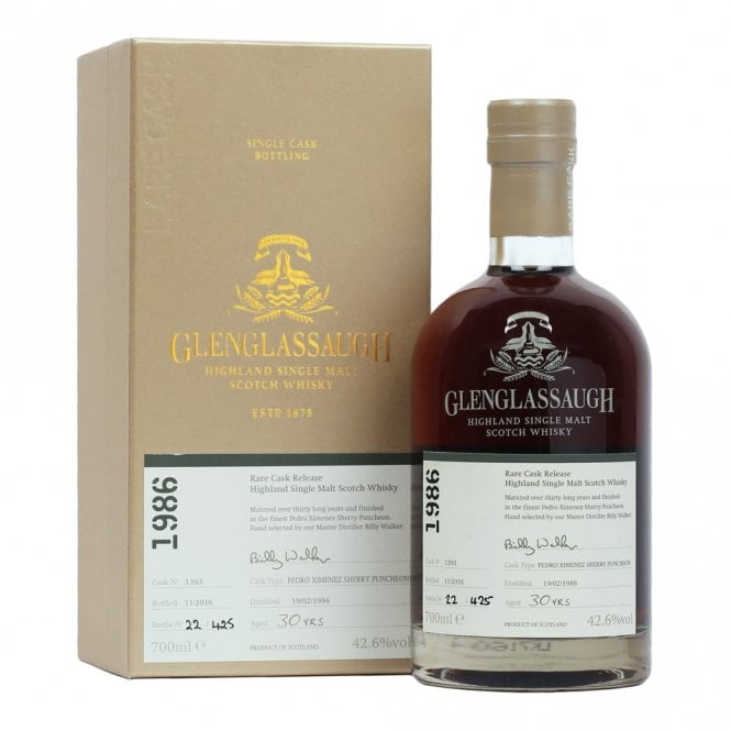 Glenglassaugh 1986 30 Year Old Batch 3 Cask 1393 Single Malt Scotch Whisky