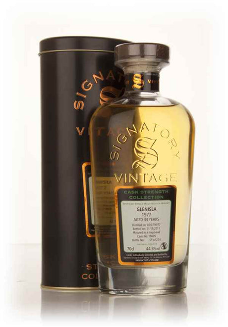 Glenisla 34 Year Old 1977 (cask 19605) - Cask Strength Collection (Signatory) Scotch Whisky | 700ML at CaskCartel.com