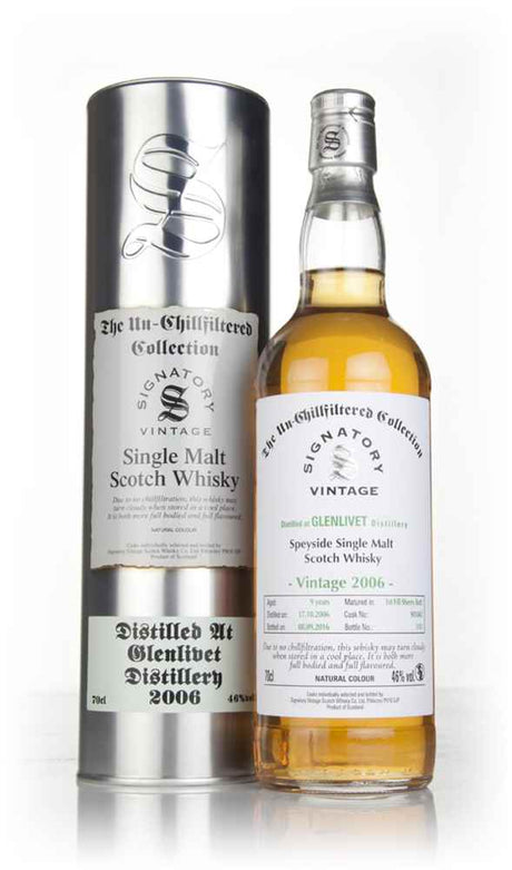 Glenlivet 9 Year Old 2006 (cask 901043) - Un-Chillfiltered Collection (Signatory) Scotch Whisky | 700ML at CaskCartel.com