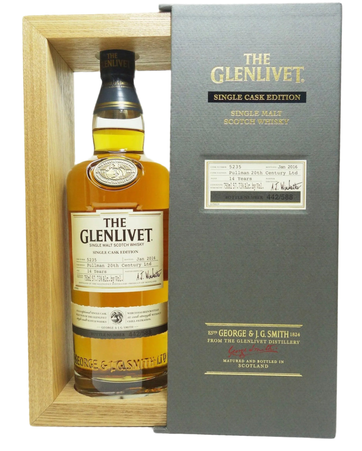 The Glenlivet Single Cask 'Pullman 20th Century Ltd' 14 Year Old Single Malt Scotch Whisky - CaskCartel.com