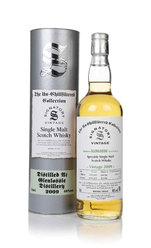 Glenlossie 12 Year Old 2009 (casks 3378 & 3379) - Un-Chillfiltered Collection (Signatory) Scotch Whisky | 700ML