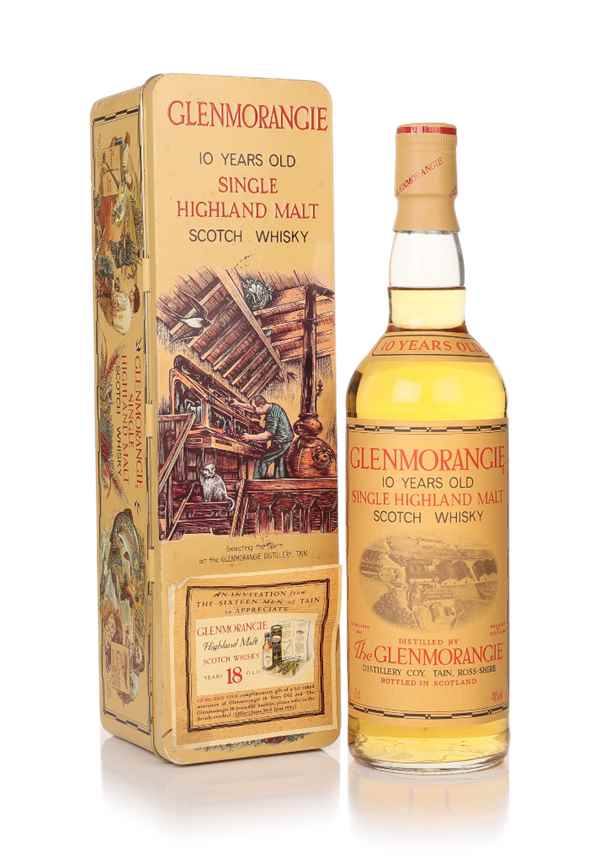 Glenmorangie 10 Year Old with Handcrafts of Scotland Tin 1990s Scotch Whisky | 700ML at CaskCartel.com