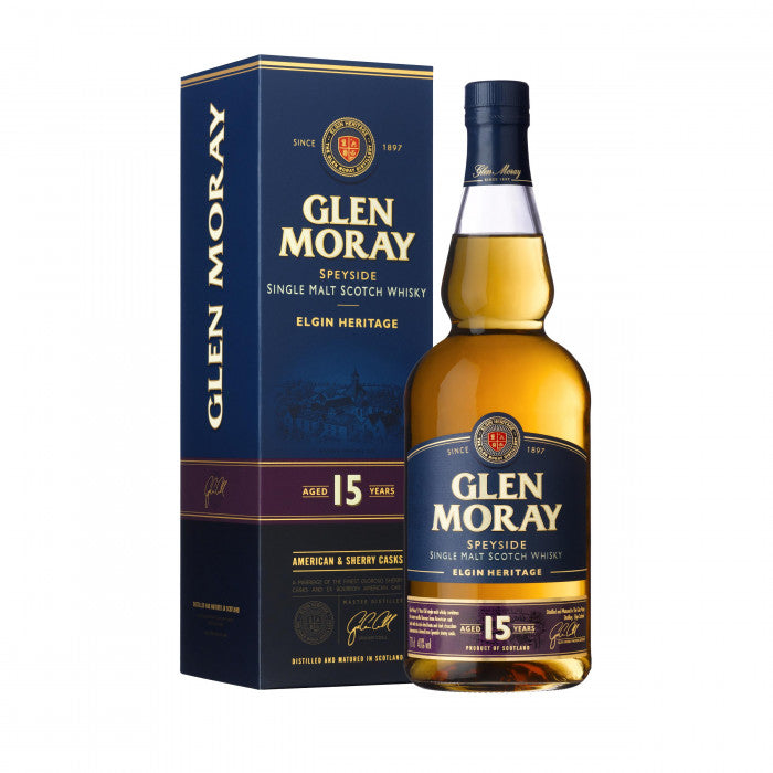 Glen Moray 15 Year Old Elgin Heritage Single Malt Scotch Whisky