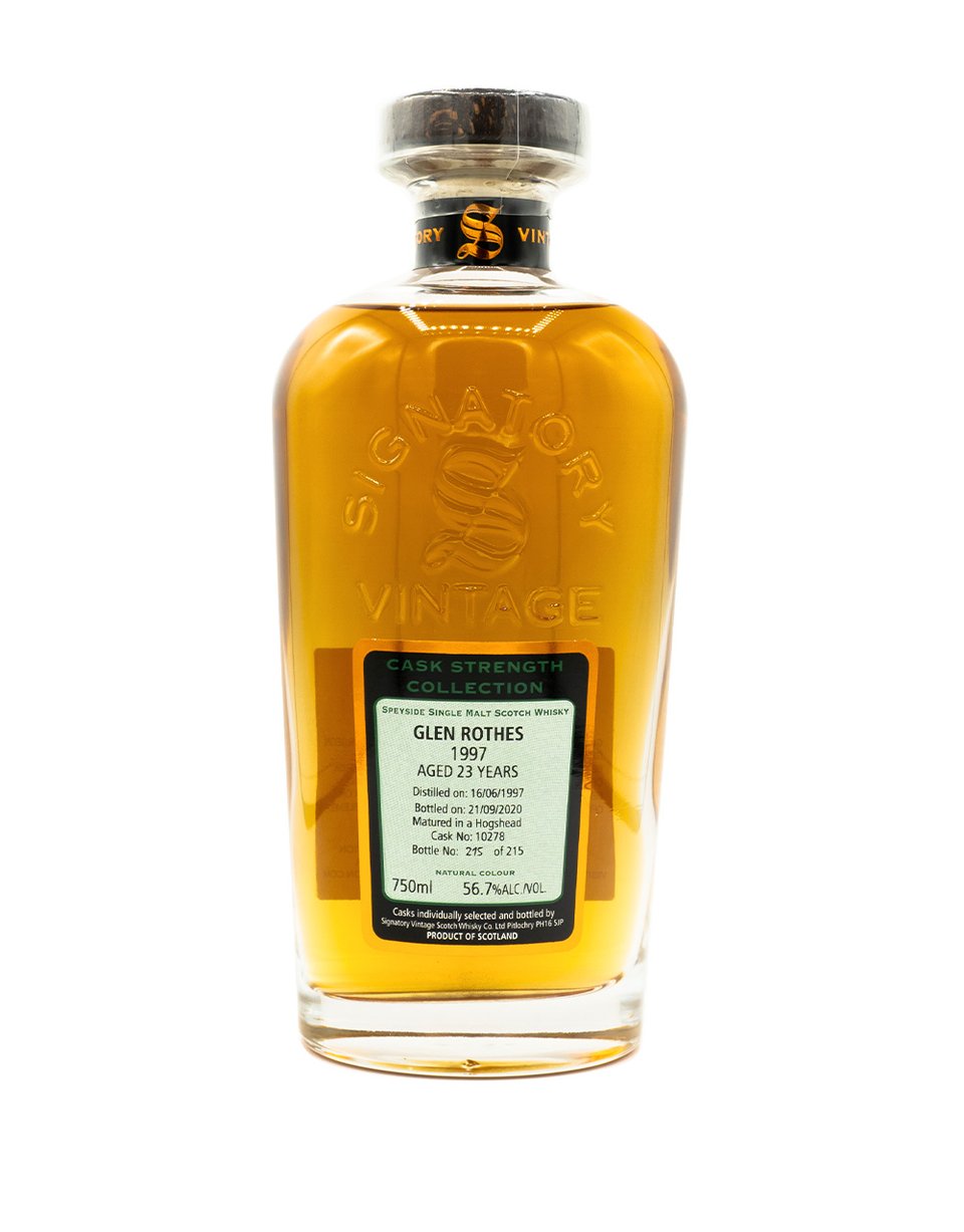Signatory Single Cask Glenrothes 23 Year Old (Cask #10278) Single Malt Scotch Whisky at CaskCartel.com