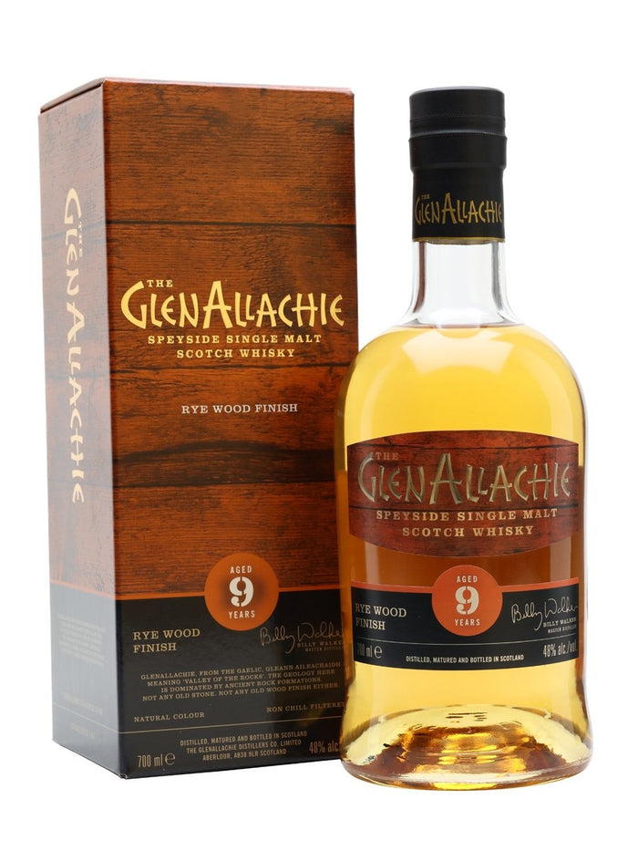 Glenallachie 9 Year Old Rye Cask Finish Speyside Single Malt Scotch Whisky | 700ML