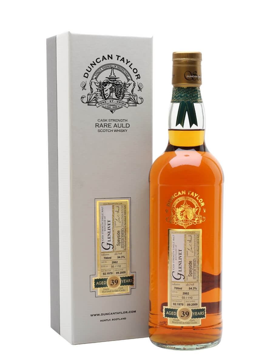 Glenlivet 39 Year Old (D.1970 B.2009) Rare Auld Duncan Taylor Scotch Whisky | 700ML at CaskCartel.com