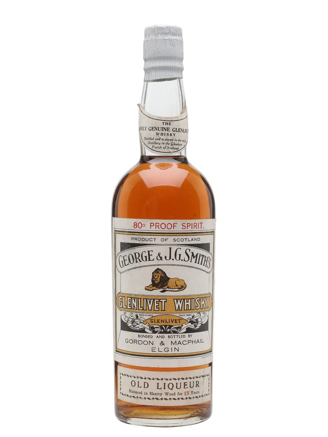 Glenlivet 15 Year Old Bot.1950s G&M Speyside Single Malt Scotch Whisky | 700ML at CaskCartel.com