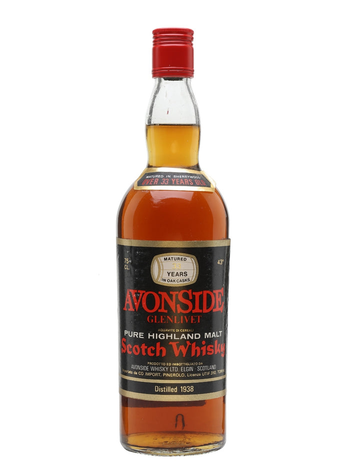Avonside (Glenlivet) 1938 33 Year Old Speyside Single Malt Scotch Whisky