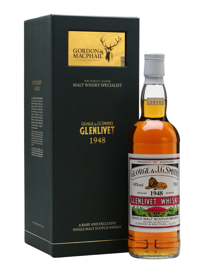 Glenlivet 1948 61 Year Old Gordon & Macphai Speyside Single Malt Scotch Whisky | 700ML