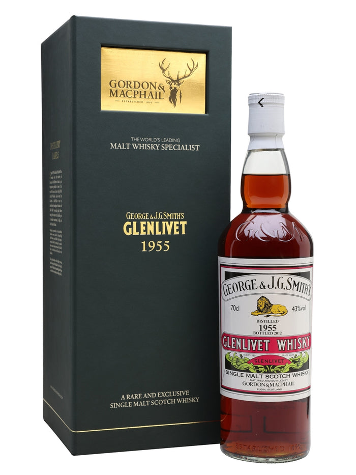 Glenlivet 1955 56 Year Old Gordon & Macphail Speyside Single Malt Scotch Whisky | 700ML