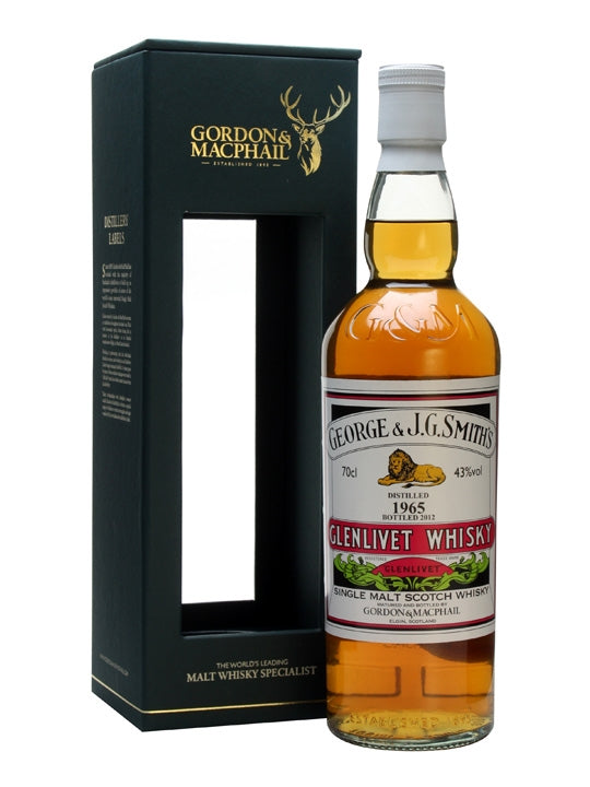 Glenlivet 1965 46 Year Old Gordon & Macphail Speyside Single Malt Scotch Whisky | 700ML