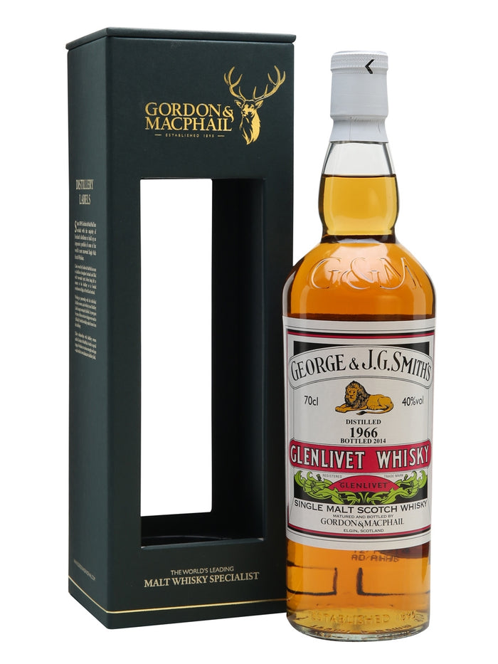 Glenlivet 1966 47 Year Old Gordon & Macphail Speyside Single Malt Scotch Whisky | 700ML