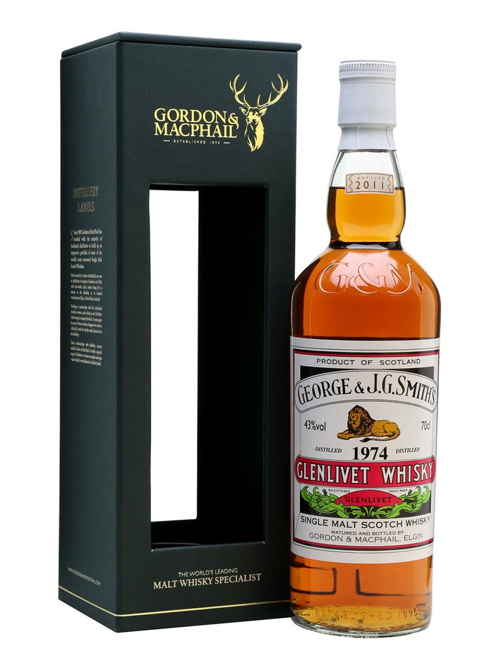 Glenlivet 1974 36 Year Old Gordon & Macphail Speyside Single Malt Scotch Whisky | 700ML
