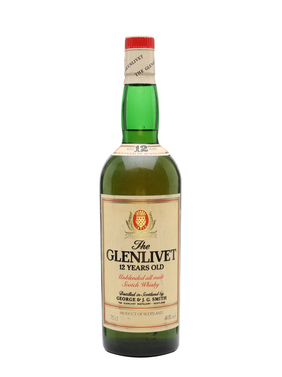 Glenlivet 12 Year Old Bot.1980s Speyside Single Malt Scotch Whisky | 700ML at CaskCartel.com