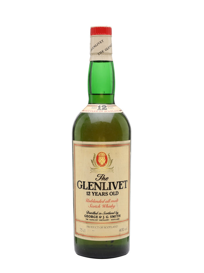 Glenlivet 12 Year Old Bot.1980s Speyside Single Malt Scotch Whisky