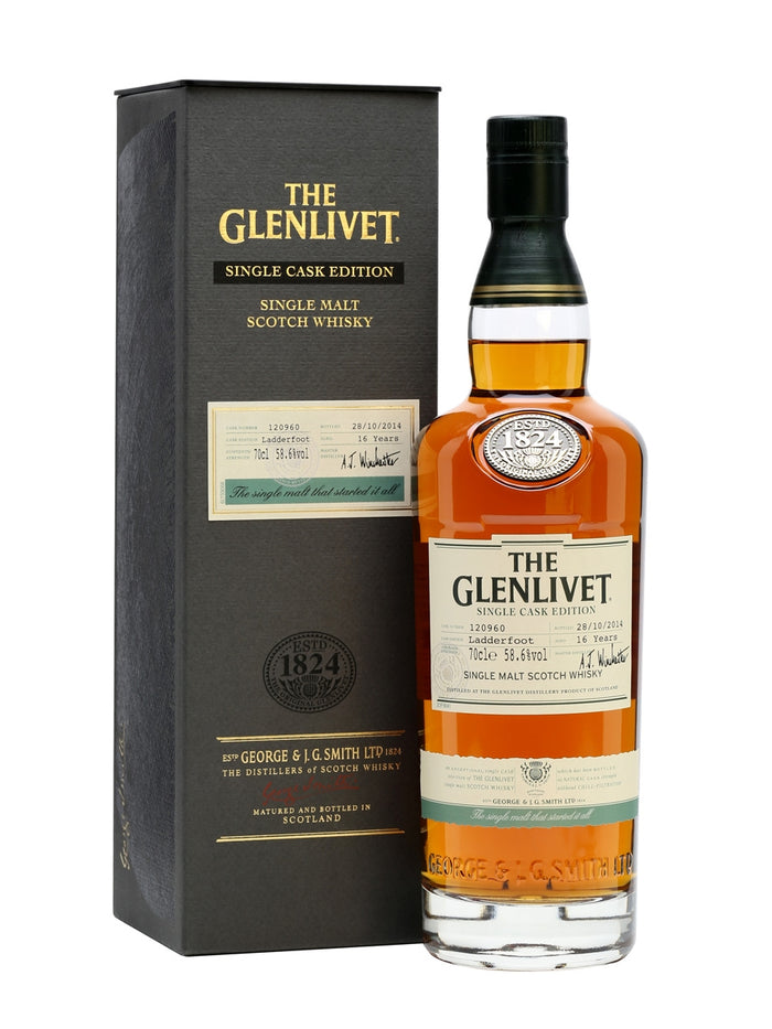 Glenlivet 16 Year Old Ladderfoot Sherry Cask Speyside Single Malt Scotch Whisky | 700ML