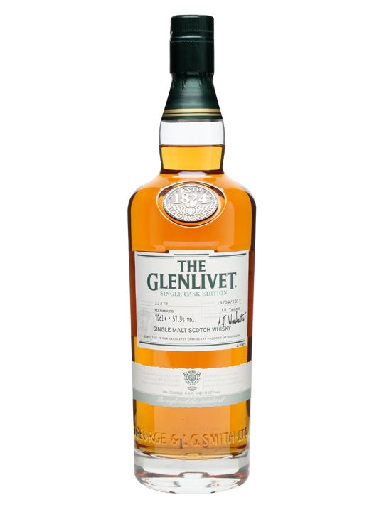 Glenlivet 18 Year Old Minmore Single Cask #22378 Speyside Single Malt Scotch Whisky | 700ML